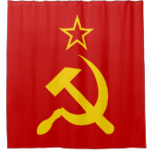 USSR - Vlag - Sovjetunie - vlag Douchegordijn (Voorkant)