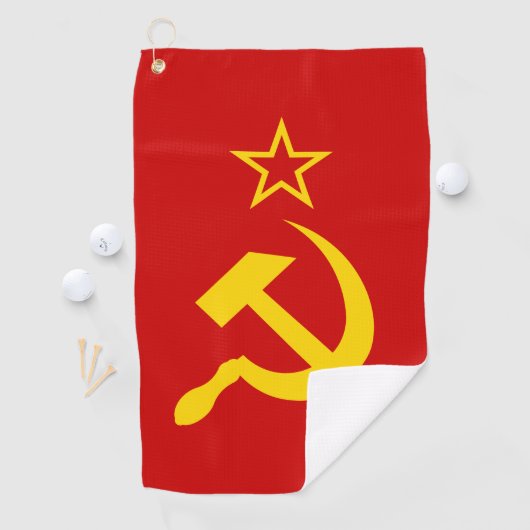 USSR - Vlag - Sovjetunie - vlag Golfhanddoek (Insitu)