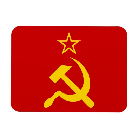 USSR - vlag - Sovjetunie - vlag Magneet (Horizontaal)