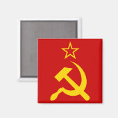 USSR - Vlag - Sovjetunie - vlag Magneet (Voorkant / Achterkant)