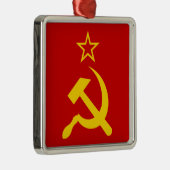 USSR - Vlag - Sovjetunie - vlag Metalen Ornament (Rechts)