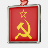 USSR - Vlag - Sovjetunie - vlag Metalen Ornament (Links)