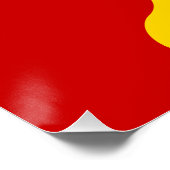 USSR - Vlag - Sovjetunie - vlag Perfect Poster (Hoek)