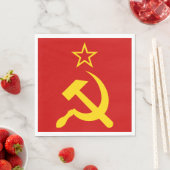 USSR - Vlag - Sovjetunie - vlag Servet (Insitu)