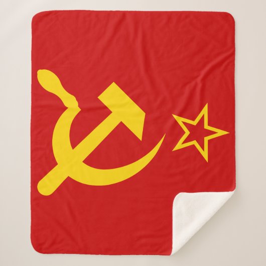 USSR - Vlag - Sovjetunie - vlag Sherpa Deken (Voorkant)