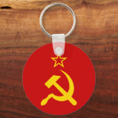 USSR - Vlag - Sovjetunie - vlag Sleutelhanger (Voorkant)
