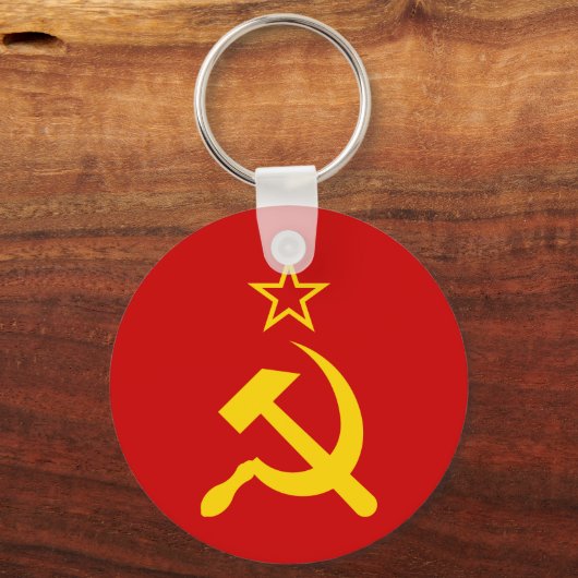 USSR - Vlag - Sovjetunie - vlag Sleutelhanger (Voorkant)