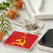 USSR - Vlag - Sovjetunie - vlag Sleutelhanger (Voorkant Rechts)