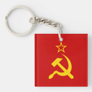 USSR - Vlag - Sovjetunie - vlag Sleutelhanger