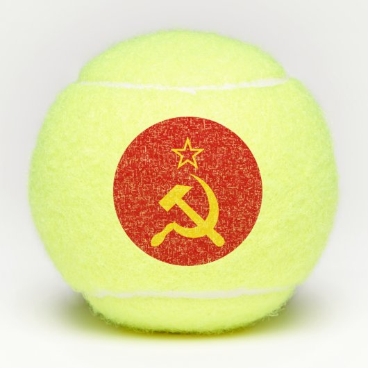 USSR - Vlag - Sovjetunie - vlag Tennisballen (Voorkant)