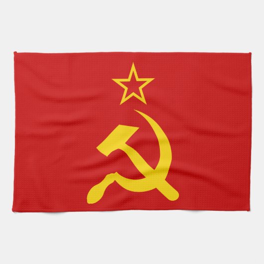 USSR - Vlag - Sovjetunie - vlag Theedoek (Horizontaal)