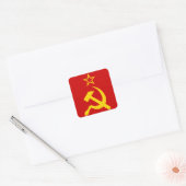 USSR - Vlag - Sovjetunie - vlag Vierkante Sticker (Envelop)