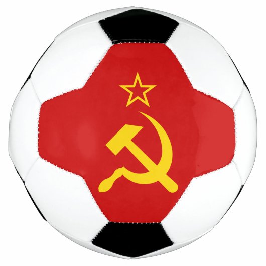 USSR - Vlag - Sovjetunie - vlag Voetbal (Voorkant)
