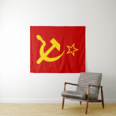 USSR - Vlag - Sovjetunie - vlag Wandkleed (In Situ (horizontaal))