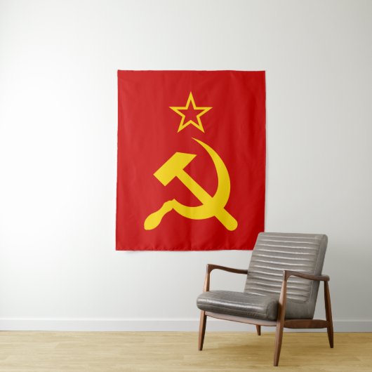 USSR - Vlag - Sovjetunie - vlag Wandkleed (In situ)