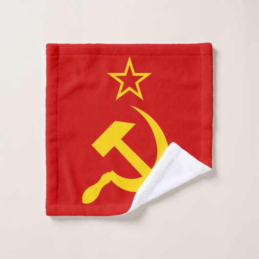 USSR - Vlag - Sovjetunie - vlag Washandje (Wasdoekje)
