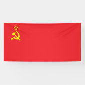 USSR-vlag Spandoek (Horizontaal)