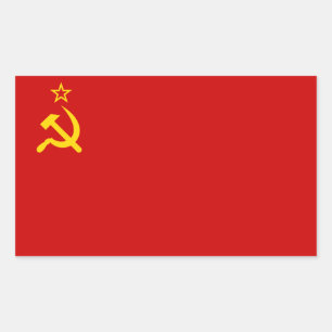 USSR-vlagsticker Rechthoekige Sticker