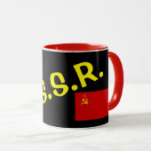USSR zwarte moderne Mok (Voorkant rechts)