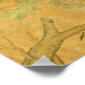 Ustad Mansur - Chameleon in een boom Poster (Hoek)