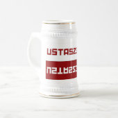 Ustaszewski White Stein Bierpul (Voorkant links)