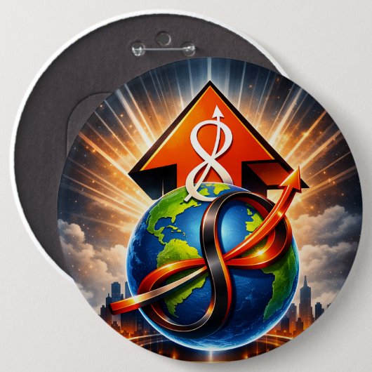 USTP Global Infinity Ascent Futurist Button (Voorkant /achterkant)