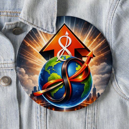 USTP Global Infinity Ascent Futurist Button (In situ)