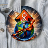 USTP Global Infinity Ascent Futuristische Knop Ronde Button 6,0 Cm (In situ)
