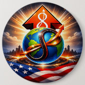 USTP Global Infinity Ascent Patriotic Button (Voorkant)