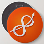 USTP Infinity Ascent-symbool Ronde Button 6,0 Cm (Voorkant /achterkant)