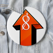 USTP Oneindige Pijlknop Ronde Button 6,0 Cm (In situ)