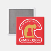 Ustrasana Camel Pose • Increases Flexibility Yoga Magneet (Voorkant / Achterkant)