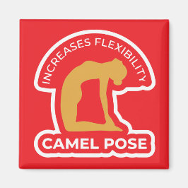 Ustrasana Camel Pose • Increases Flexibility Yoga Magneet