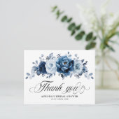 usty Blauwe Leisteen Navy Bruidsmeisjesfeest Bedan Briefkaart (Staand voorkant)