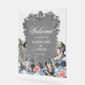  usty Blue Alice in Wonderland Wedding Acryl Bord (Hoek)