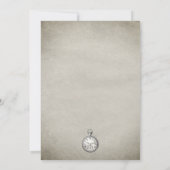 usty Blue Alice in Wonderland Wedding Kaart (Achterkant)