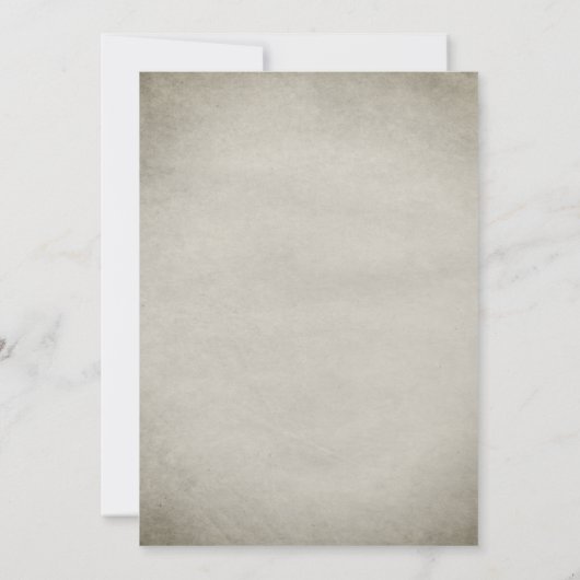 usty Blue Alice in Wonderland Wedding Save The Date (Achterkant)