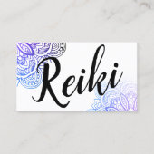 Usui Reiki Practitioner/Instructor Visitekaartje (Voorkant)