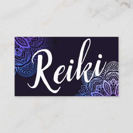 Usui Reiki Practitioner/Instructor Visitekaartje (Voorkant)