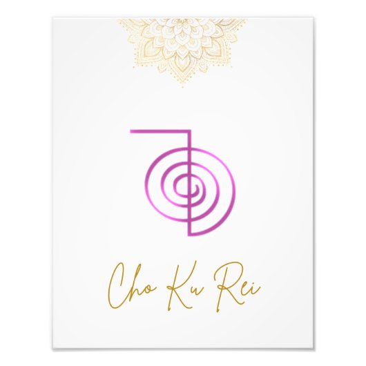 Usui Reiki Symbol - Cho Ku Rei Foto Afdruk (Voorkant)