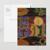 USUI REIKI-symbolen Briefkaart (Voorkant / Achterkant)