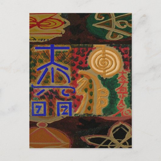 USUI REIKI-symbolen Briefkaart (Voorkant)