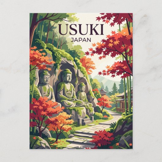 Usuki Japan Briefkaart (Voorkant)