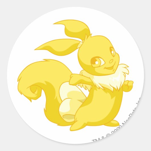 Usul Gold Ronde Sticker (Voorkant)