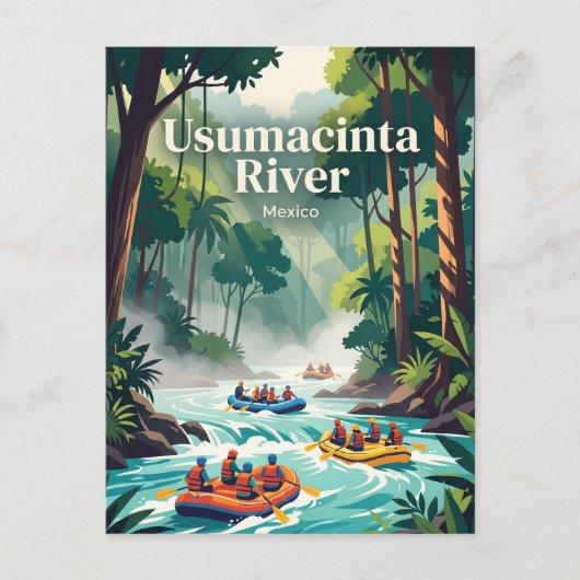 Usumacinta rivier, Mexico Briefkaart (Voorkant)