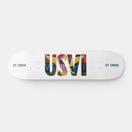 USVI Amerikaanse Maagdeneilanden vlag St. Croix Ma Persoonlijk Skateboard (Horizontaal)