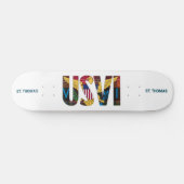 USVI Amerikaanse Maagdeneilanden Vlag St. Thomas M Persoonlijk Skateboard (Horizontaal)