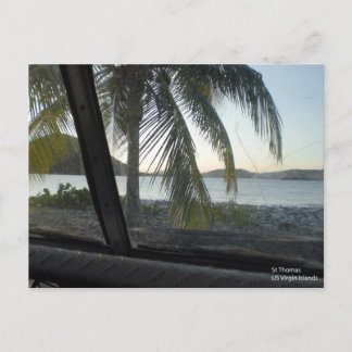 USVI St Thomas van een versleten jeep Briefkaart