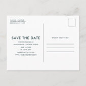 USVI Tropisch Beach Wedding Save the Date Briefkaa Aankondigingskaart (Achterkant)