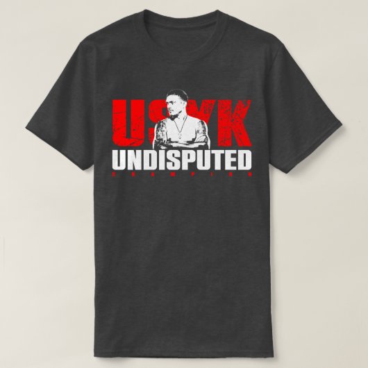 Usyk onbetwist t-shirt (Design voorkant)